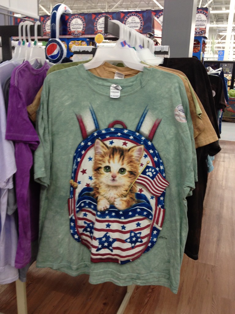 Fourth of July & Summer Products: Americana Kitten Shirt