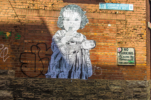 Street Art In Copper Alley (Dublin) by infomatique