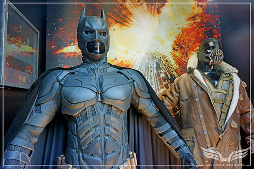 The Establishing Shot: Original Batman & Bane Costumes from The Dark Knight Rises - London by Craig Grobler