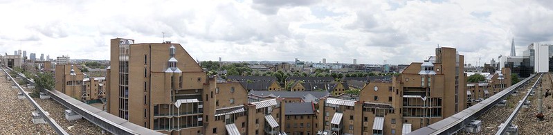 Panorama from the roof of fortress Wapping