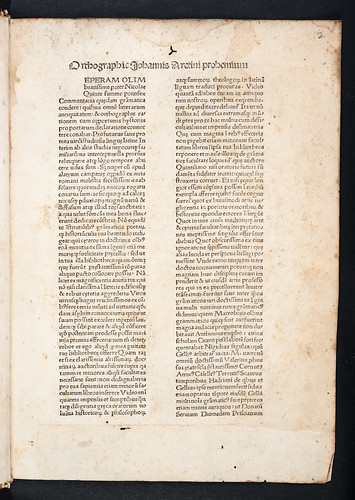 Caption title of Tortellius, Johannes: Orthographia