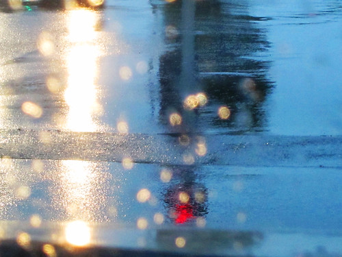 Abstract Street Reflections during the Rain