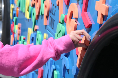 Playing with the Magnetic Alphabet