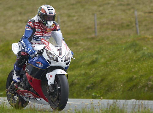 John McGuinness at the Isle of Man Superbike TT 2012