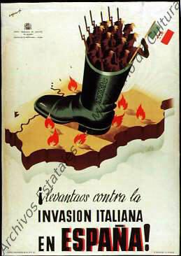 ¡Levántaos contra la invasión italiana de España!