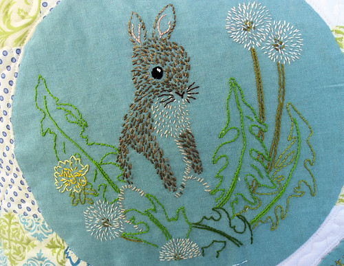 Dandelion Bunny Embroidery (2)