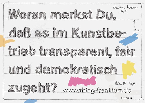 Postkarte thing-kunstbetrieb-karte-transparenz-demokratie