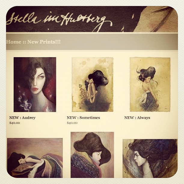New prints are in the shop! Http://shop.stellaimhultberg.com