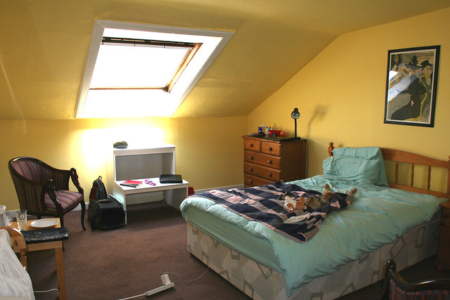Sunny attic room