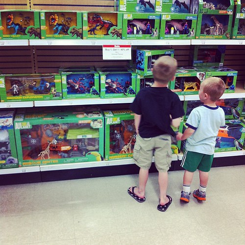 They claim they've never been to toys r us. Even though we were at one on Monday.
