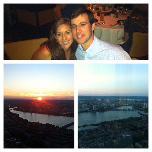 Perfect birthday dinner overlooking Boston at Top of the Hub