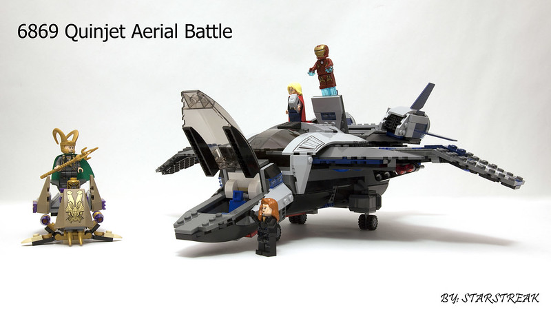 Lego Sticker Sheet for set 6869 Marvel Quinjet Aerial Battle 10839/6007019 