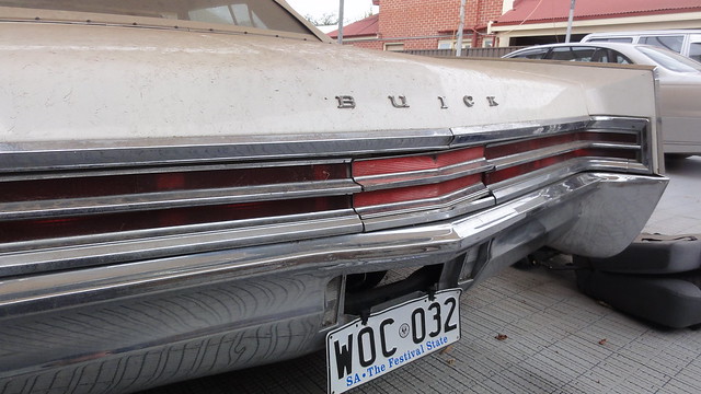 1965 Buick Electra Rear view with number plate which is too big to be