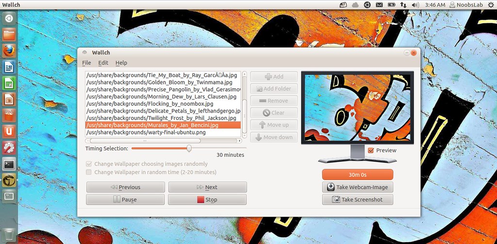 Install Wallch Wallpaper Changer in Ubuntu //Linux Mint -  NoobsLab | Eye on Digital World
