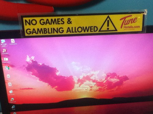 No Games & Gambling @ Tune Hotel