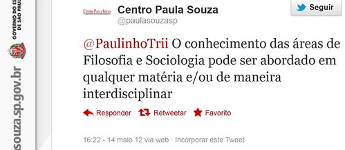Tweet - @paulasouzasp