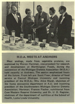 Michigan Dietetic Association Meets at Andrews
