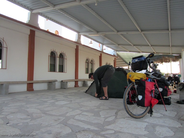 Camping at the Church in Las Pocitas