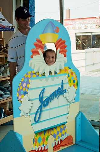 Lauren at the James's candy store.