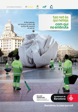 Campaign by CLD and Barcelona City Council on the importance of recycling