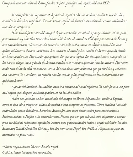 «Nievas negras, nieves blancas» del diario de Ferrán Pujol, transcrito por su hija Nicole Pujol. by Octavi Centelles