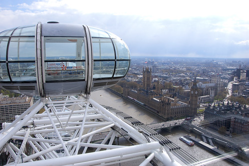 London Eye Pod Overlooking Parliament