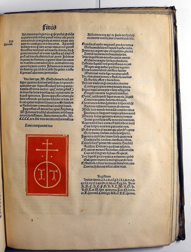 Colophon of Ockam, Guilielmus: Quaestiones et decisiones in IV libros Sententiarum