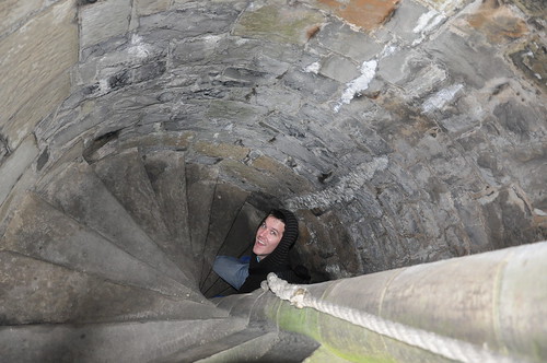 Winding stairs at Caernarfon castle