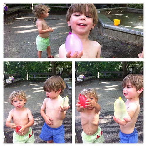 Nothing better than water balloons on a hot day