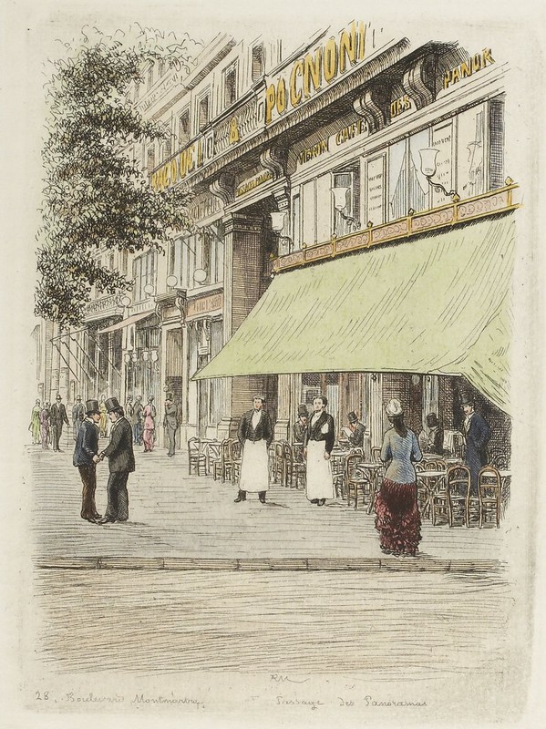 Boulevard Montmartre - Passage des Panoramas 1877
