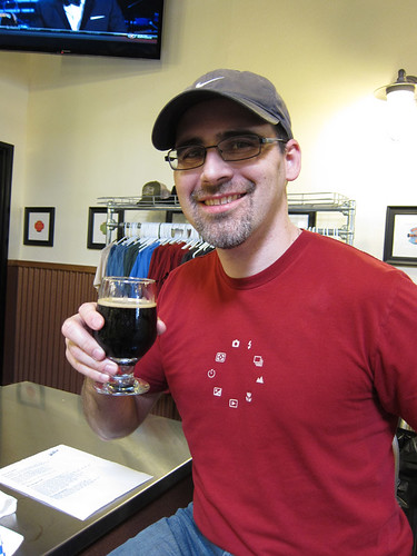 a very happy man w/ a sour beer