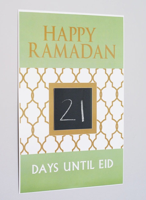 Modern Eid Ramadan Countdown Poster