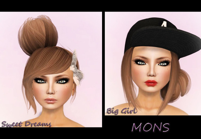 Hair Fair 2012 - MONS - Hair - Sweet Dreams & Big Girl (brown) and :F: Alecia . Tan