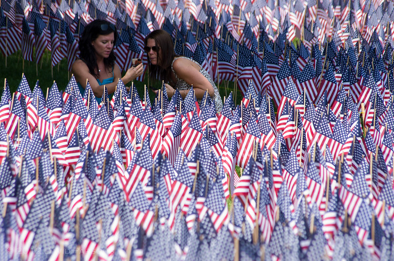 Boston Common Memorial Day Flag Garden