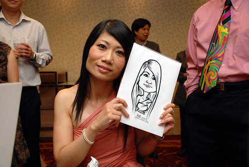 Caricature live sketching for The Bank of East Asia Staff Annual D&D - 3