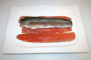 10 - Zutat Forellenfilet / Ingredient trout fillet