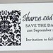 Baroque Style Save the Date Fridge Magnet copy