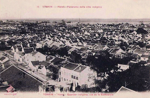 TONKIN - Hanoï. Panorama della citta indigèna - Hà Nội xưa