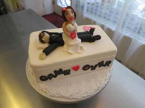 GAME OVER bachelorette party cake by CAKE Amsterdam - Cakes by ZOBOT