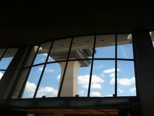 Dulles Tower from main terminal rear