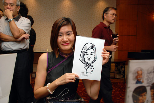 Caricature live sketching for The Bank of East Asia Staff Annual D&D - 6