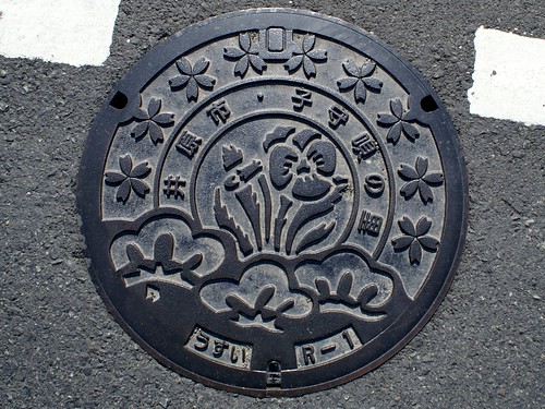 Ibara Okayama Manhole cover （岡山県井原市のマンホール）