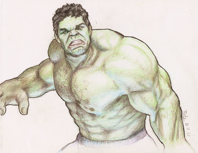  Dibujos de hulk a lapiz
