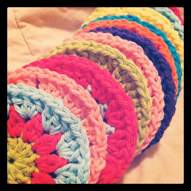 Crochet hexagons