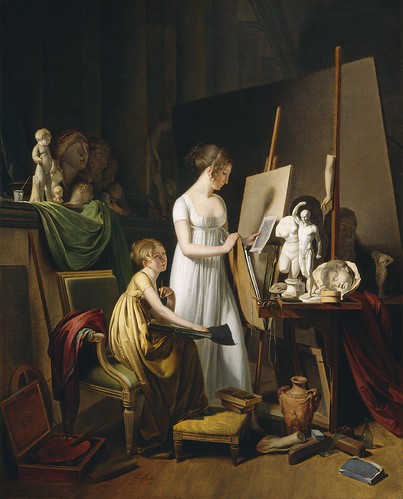 Louis-Léopold Boilly - The Painter’s Studio [c.1800] by Gandalf's Gallery