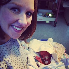 Holding Rhys for the first time! #twins #preemie