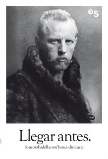 Fridtjof Nansen, primer hombre que consiguió superar la latitud de 86° 14´ N y acercarse más al Polo Norte en el siglo XIX