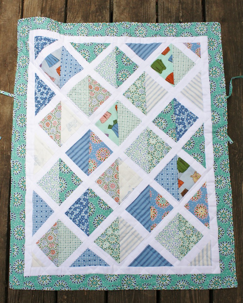 Car seat quilt all done!