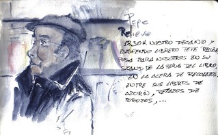 Pepe el librero. 18.30H. 35 sketchcrawl in Valladolid