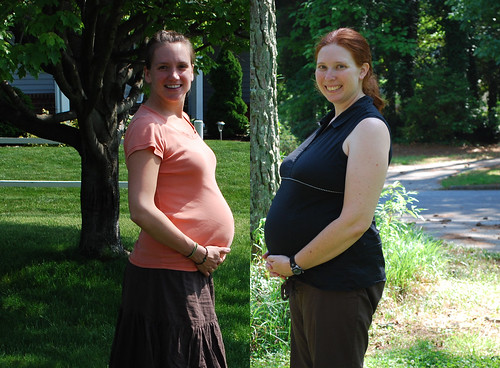 Bump Picture - 30 and 27 weeks, respectively